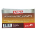 Paper Clips, Binder Clips, & Fasteners | ZEUS BAU66200 2 in. x 3.5 in. Adhesive Coated Business Card Magnets - White (25/Pack) image number 2
