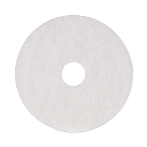 Floor Cleaners | Boardwalk BWK4016WHI 16 in. Diameter Polishing Floor Pads - White (5/Carton) image number 0