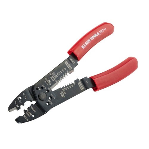 Specialty Pliers | Klein Tools 1001 8 - 22 AWG Stripper Crimper Multi Tool Wire Cutter image number 0