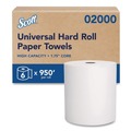 Cleaning & Janitorial Supplies | Scott 02000 8 in. x 950 ft. 1.75 in. Core 1-Ply Essential High Capacity Hard Roll Towels - White (6 Rolls/Carton) image number 0