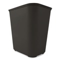 Trash & Waste Bins | Rubbermaid Commercial FG254100BLA 3.5 gal. Fiberglass Wastebasket - Black image number 2