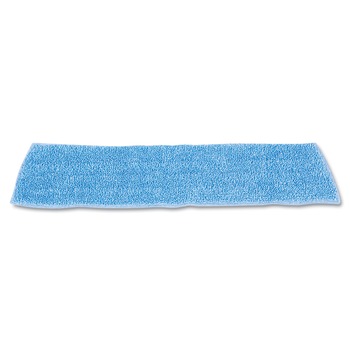 Rubbermaid Commercial Economy 18 in. Microfiber Wet Mopping Pads - Blue (12/Carton)