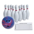 Outdoor Games | Champion Sports BPSET Plastic/Rubber Bowling Set - White (1 Set) image number 0