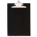 Office Jansan | Saunders 21603 1 in. Clip Capacity 8.5 in. x 11 in. Recycled Plastic Clipboard with Ruler Edge - Black image number 1