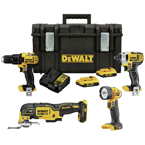 Factory Reconditioned Dewalt 20V MAX Lithium-Ion Combo Kit with TOUGHSYSTEM Ah) | CPO Outlets