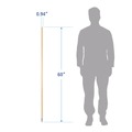 New Year New Savings! Save $25 off $150 | Boardwalk BWK136 0.94 in. x 60 in. Metal Tip Threaded Hardwood Broom Handle - Natural image number 7