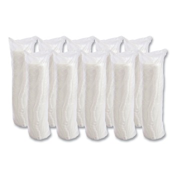 Dart 10FTL 10 oz. Lift N' Lock Plastic Hot Cup Lids - White (1000/Carton)