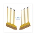 Brooms | Boardwalk BWK932M 53 in. Handle Poly Bristle Angler Broom - Yellow (12-Piece) image number 1