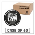 Floor Signs | Tabbies 79185 BeSafe Messaging 12 in. Floor Decals - Black/White (60/Carton) image number 3