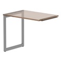 Office Jansan | Alera ALELSRT24GR Open Office Series 23-3/8 in. x 28-1/2 in. Fully Adjustable O-Leg Return Base - Silver image number 5
