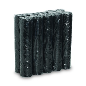 Dixie D9542B 10 oz. - 20 oz. Cups Drink-Thru Plastic Lids - Black (1000/Carton)