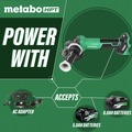 Angle Grinders | Metabo HPT G3612DVFQ6M 36V MultiVolt Brushless Lithium-Ion 4-1/2 in. Cordless Paddle Switch Angle Grinder (Tool Only) image number 7