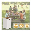 Trash & Waste Bins | Gritt Commercial GRI52040G10 40 Gallon Corrugated Cardboard Trash Can and Recycling Container, White, 10/Carton image number 5