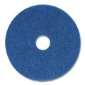 Cleaning Cloths | Boardwalk BWK4016BLU 16 in. Diameter Scrubbing Floor Pads - Blue (5/Carton) image number 1