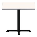  | Alera ALETTSQ36WG 35.38 in. W x 35.38 in. D Square Reversible Laminate Table Top - White/Gray image number 5