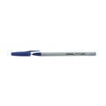  | Universal UNV15614 Medium 1 mm Blue Ink Stick Ballpoint Pens (60/Pack) image number 3