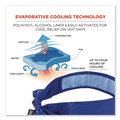 Cooling Gear | Ergodyne 12567 Chill-Its 6700CT One Size Fits Most Cooling Bandana PVA Tie Headband - Solid Blue image number 1