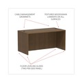  | Alera VA216630WA Valencia Series 65 in. x 29.5 in. x 29.63 in. Straight Front Desk Shell - Modern Walnut image number 6