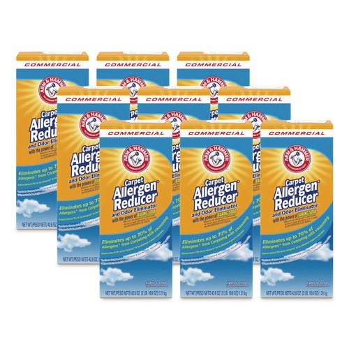 Cleaning & Janitorial Supplies | Arm & Hammer 33200-84113 42.6 oz. Box Carpet and Room Allergen Reducer and Odor Eliminator (9/Carton) image number 0