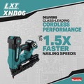 New Year New Savings! Save $25 off $150 | Makita XNB06Z 18V LXT Brushless Lithium-Ion 16-Gauge 2-1/2 in. Cordless Angled Finish Nailer (Tool Only) image number 2