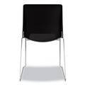  | HON HMS1.N.ON.Y Motivate Supports Up to 300 lbs. High-Density Stacking Chairs - Onyx/Black/Chrome (4/Carton) image number 5