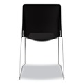 Office & Office Supplies | HON HMS1.N.ON.Y Motivate Supports Up to 300 lbs. High-Density Stacking Chairs - Onyx/Black/Chrome (4/Carton) image number 5