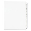 Office Jansan | Avery 01337 11 in. x 8.5 in. 25-Tab 176 to 200 Avery Style Preprinted Legal Exhibit Side Tab Index Dividers - White (1-Set) image number 0