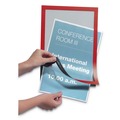 Office Jansan | Durable 476803 DURAFRAME 8.5 in. x 11 in. Sign Holder - Red Frame (2/Pack) image number 4