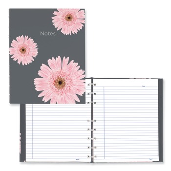 Blueline NotePro 9.25 in. x 7.25 in. Sheets Medium/College Rule 1-Subject Notebook - Pink/Gray Cover