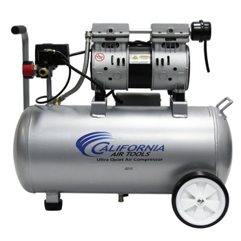 California Air Tools 8010 1 HP 8 Gallon Ultra Quiet and Oil-Free Steel Tank Wheelbarrow Air Compressor