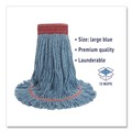 Cleaning & Janitorial Supplies | Boardwalk BWK503BLCT 5 in. Super Loop Cotton/Synthetic Fiber Wet Mop Head - Large, Blue (12/Carton) image number 6