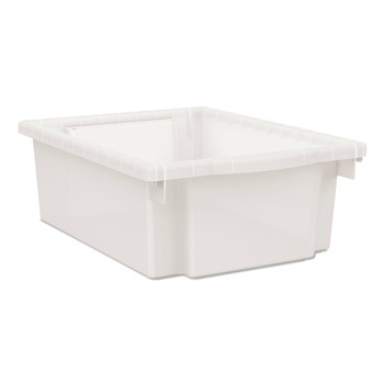 HON Flagship 12.75 in. x 16 in. x 6 in. 1 Section Storage Bins - Translucent White