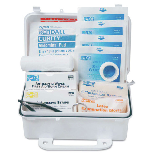 First Aid | Pac-Kit 6060 57-Piece 10 Person OSHA First Aid Kit with Plastic Case (1 Kit) image number 0