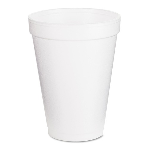 Dart 12J12 12 oz. Foam Drink Cups - White (25/Pack) image number 0