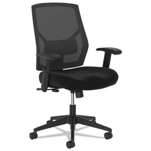  | HON HVL581.ES10.T VL581 250 lbs. Capacity 18 in. to 22 in. Seat Height High-Back Task Chair - Black image number 0