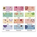 Art & Craft Paper | AT-A-GLANCE 5035 Paper Flowers 22 in. x 17 in. 12-Month (Jan to Dec) 2025 Floral Artwork Desk Pad - Multicolor image number 1