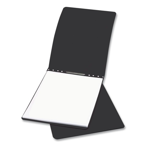 Office Jansan | ACCO A7017041 8.5 in. x 11 in. 3 in. Capacity Two-Piece Prong Fastener Top Bound Report Cover with Tyvek Reinforced Hinge - Black image number 0