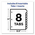 Office Jansan | Avery 11293 11.25 x 9.25 Insertable Style Edge Tab Plastic 1-Pocket Dividers - Translucent (8-Pieces/Set) image number 1