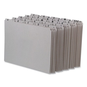 Pendaflex 8.5 in. x 14 in. 1/5-Cut Top Tab A-Z File Guides - Gray (25/Set)