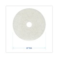 Just Launched | Boardwalk BWK4020NAT 20 in. Diameter Burnishing Floor Pads - Natural White (5/Carton) image number 2