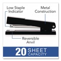 Office Jansan | Swingline S7040701B Light Duty 20 Sheet Capacity Full Strip Desk Stapler - Black image number 3