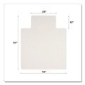 Cleaning & Janitorial Supplies | Deflecto CM2G232OCB 45 in. x 53 in. Oceanmat Hard Floor Lipped Chair Mat - Clear image number 2
