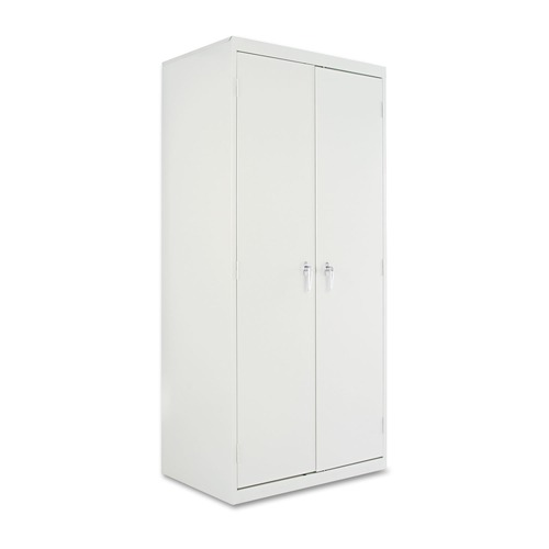  | Alera CM7824LG 36 in. x 78 in. x 24 in. Assembled High Storage Cabinet with Adjustable Shelves - Light Gray image number 0
