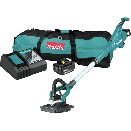 Drywall Sanders | Makita XLS01T 18V LXT 5 Ah Lithium-Ion AWS Capable Brushless 9 in. Drywall Sander Kit image number 0