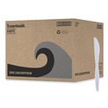 Cutlery | Boardwalk BWKKNIHWPPWIW Heavyweight Wrapped Polypropylene Knife - White (1000/Carton) image number 3