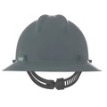 Hard Hats | MSA 454731 V-Gard Slotted Full-Brim Hat with Staz-On Suspension - Gray image number 1