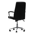  | Alera ALEWS4116 18.19 in. to 21.93 in. Seat Height Leather Task Chair Supports Up to 275 lb - Black Seat/Black Back image number 1