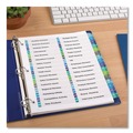 Office Jansan | Avery 11322 11 in. x 8.5 in. 32-Tab 1 to 32 Customizable TOC Ready Index Double Column Multicolor Tab Dividers - White (1-Set) image number 5