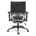 | Alera ALEEBT4215 EB-T Series Supports Up to 275 lbs. 17.71 in. to 21.65 in. Seat Height Synchro Mid-Back Flip-Arm Chair - Black image number 3
