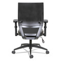 Office Chairs | Alera ALEEBT4215 EB-T Series Supports Up to 275 lbs. 17.71 in. to 21.65 in. Seat Height Synchro Mid-Back Flip-Arm Chair - Black image number 3